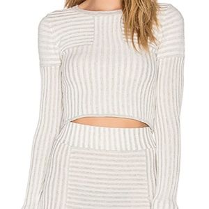 For Love & Lemons Switch Stripe Crop Top
